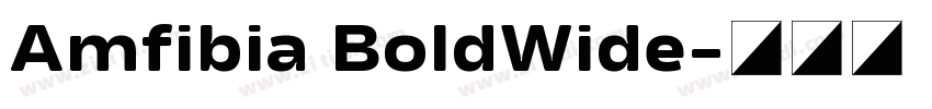 Amfibia BoldWide字体转换
